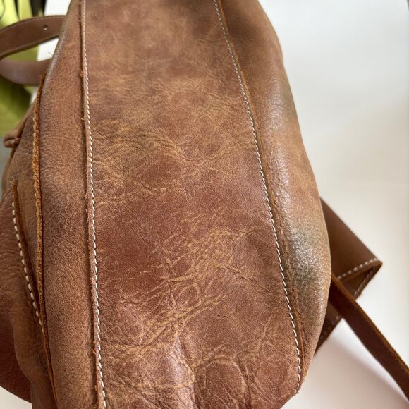 Roots Backpack Brown Leather Excellent Condition! - Picture 10 of 10